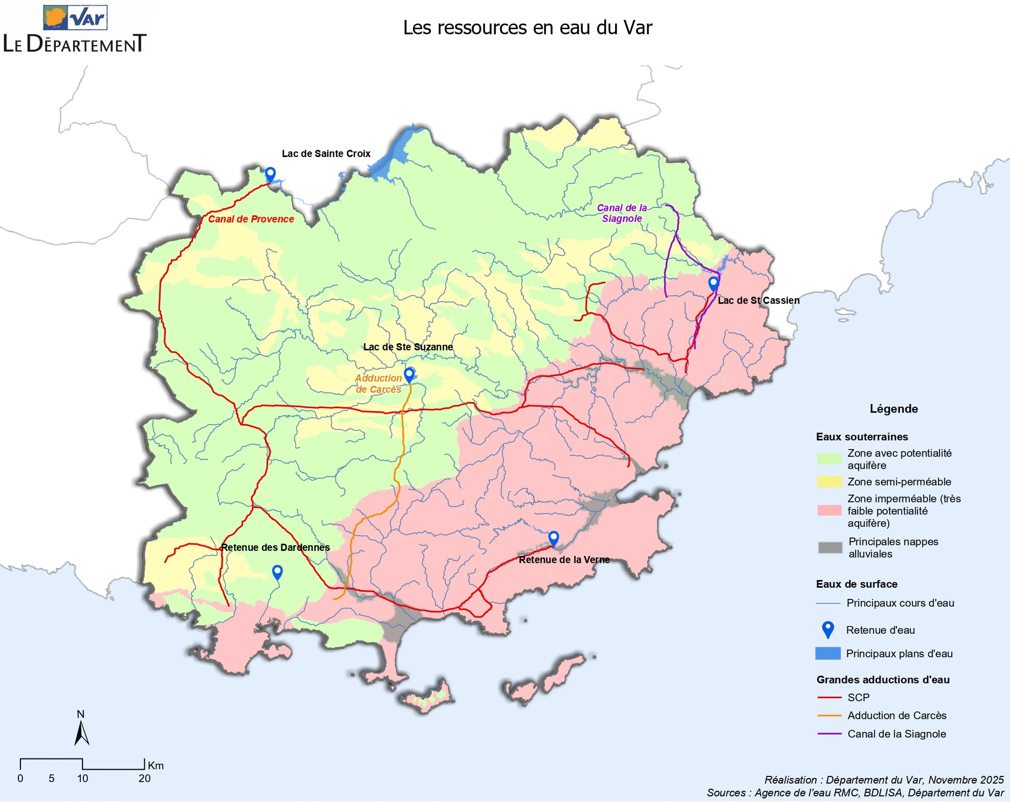 Les ressources en eau du Var